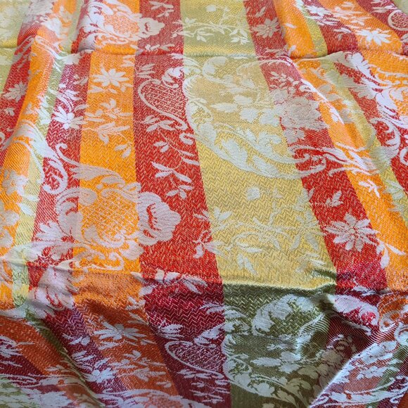 Reversible Vintage Tapestry Silk Bedspread - Picture 10 of 12